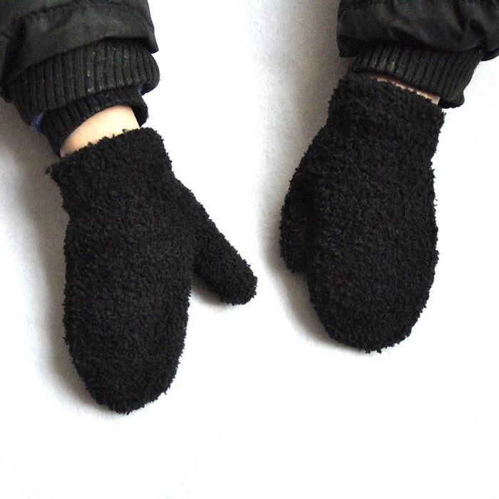 Warm Plush Thick Warm Baby Gloves