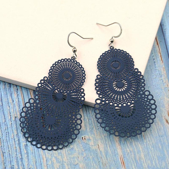 Boho Pattern Fashion Colorful Earrings