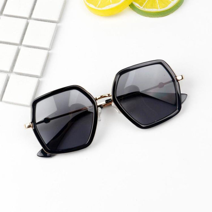 Rhinestone frame of children's anti ultraviolet Sunglasses