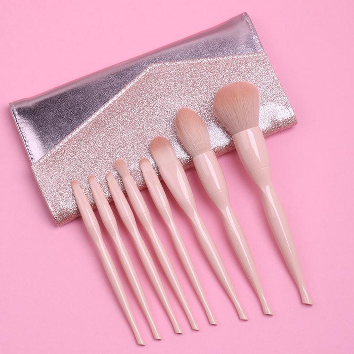 8pcs/set Makeup Brushes, New Skin Color, Single Blush Beauty Makeup Tool, Small Waist Makeup Brush
