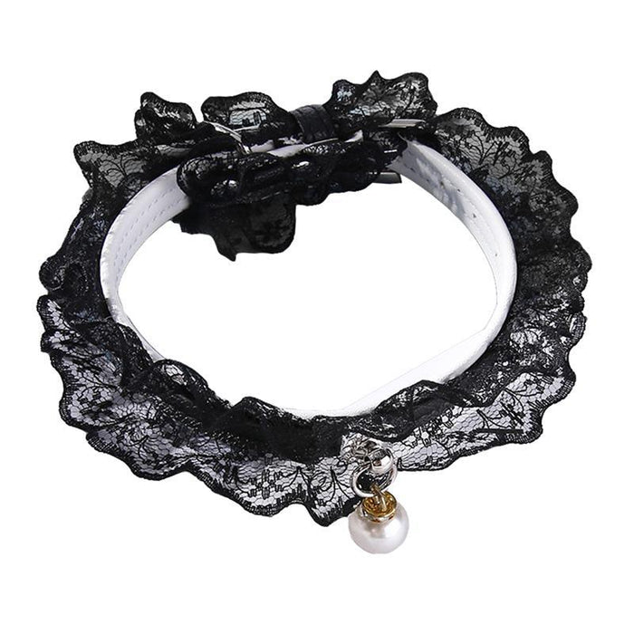 Pet Collar Adjustable Lace Decor Cat Dog Necklace Collar Pet Supplies Party Dress Up Hair Accessories