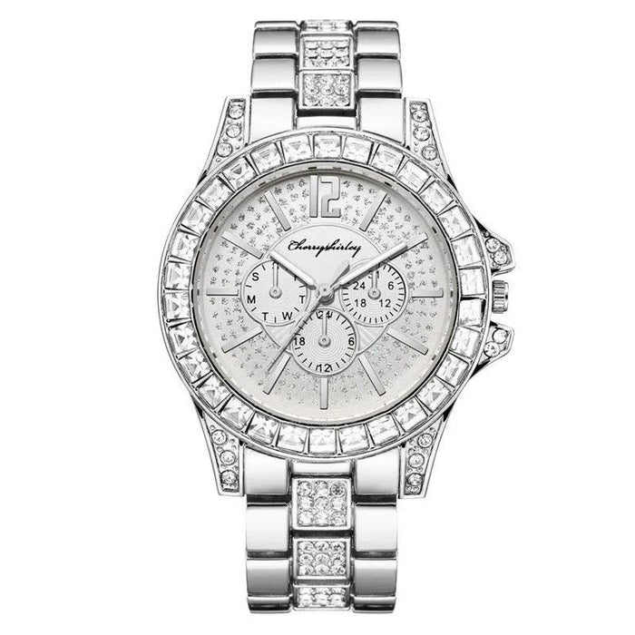 New Stainless Steel Women Wristwatch Quartz Fashion Casual Clock LLZ22212