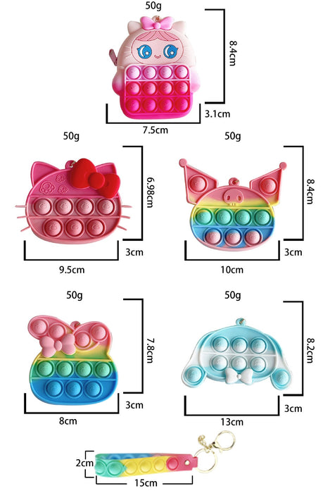 Silicone Mini Coin Purse Keychain