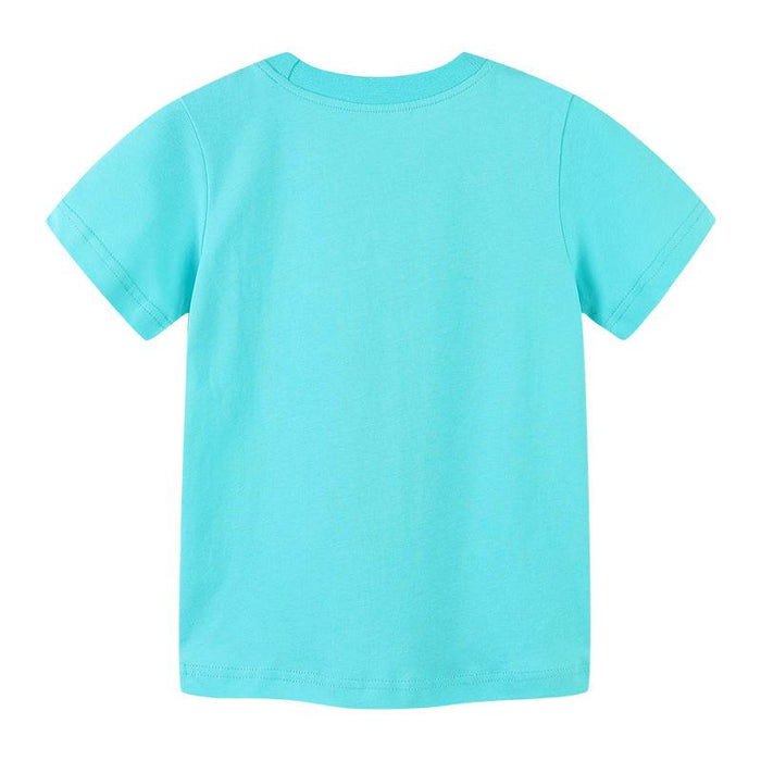 Round neck printed baby top