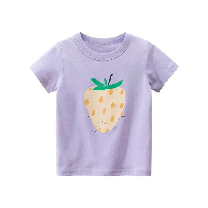 Girls' short sleeved T-shirt