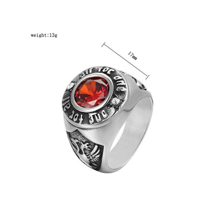 Personality Retro Men's Titanium Steel Ring