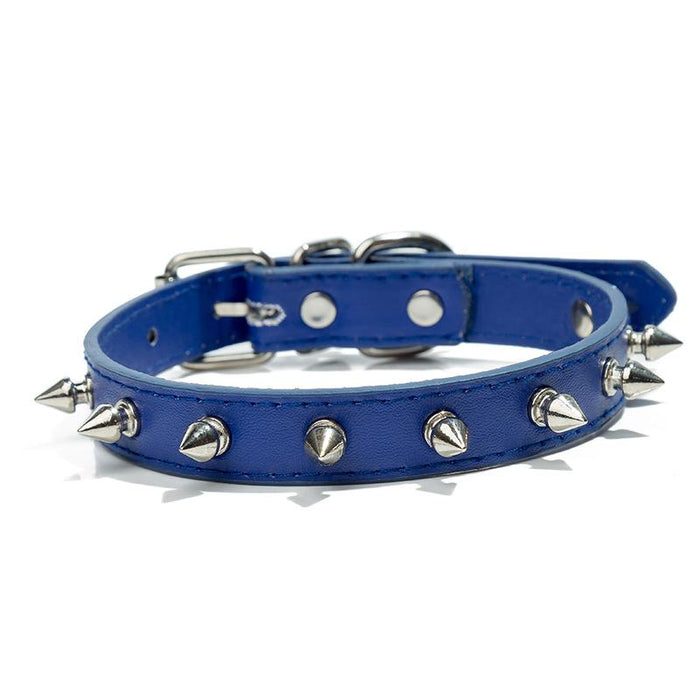 PU leather bullet rivet pet collar