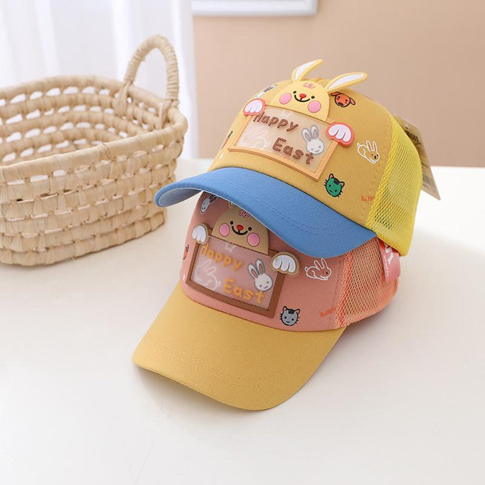 Summer Cute Bunny Children's Sunshade Net Hat