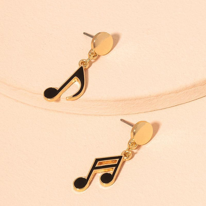 New Personality Asymmetrical Note Women's Earrings
