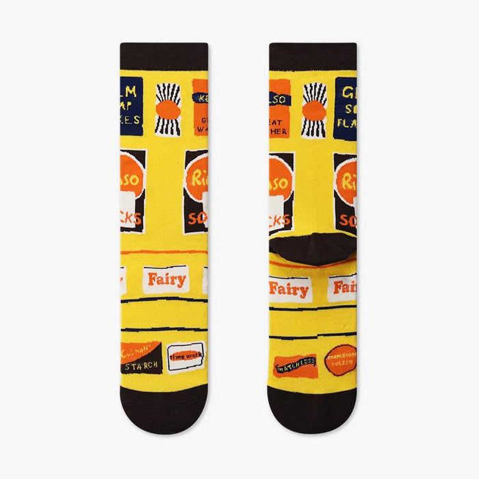Outdoor Skateboard Sox Winter Creative Abstract Funny Socks