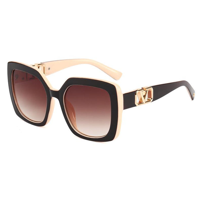 Box fashion sunglasses large frame sunglasses
