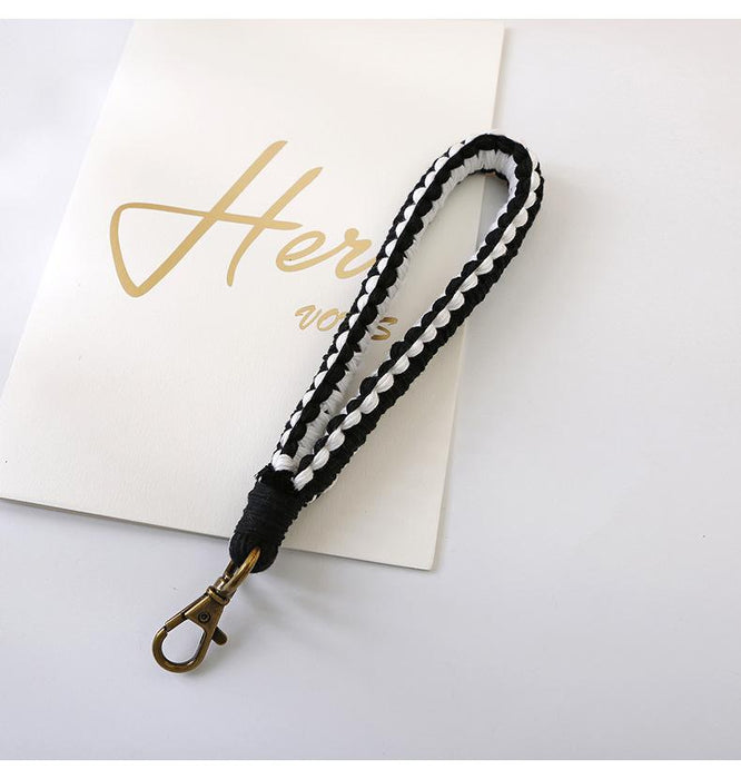 Vintage Hand Woven Wristband Key Chain Pendant