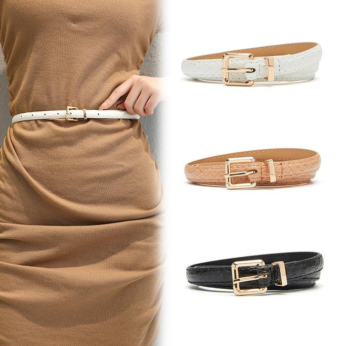 Women's Snake Waist Dress Pants Decorative Belt