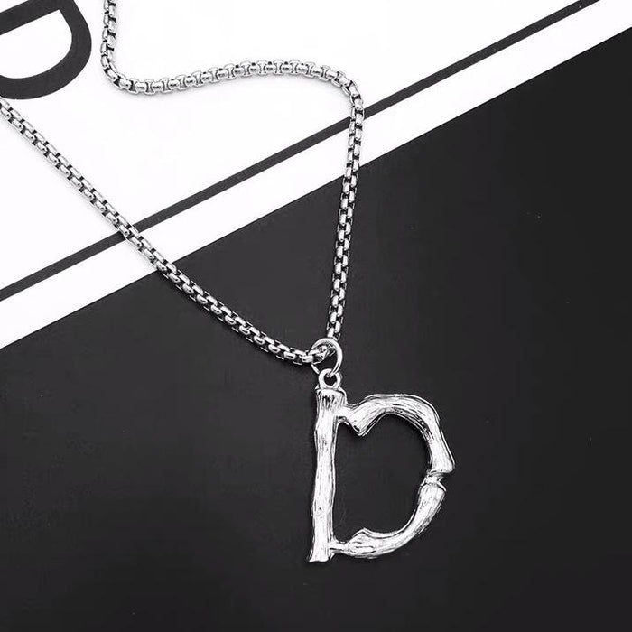 Titanium Steel Won't Fade Letter Necklace