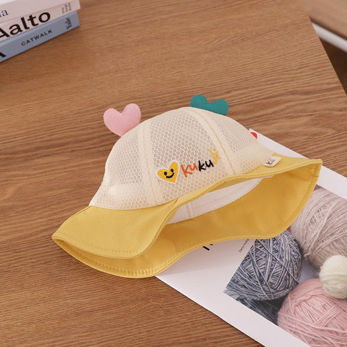 Summer Cute Baby Colorful Love Children's Fisherman Net Hat