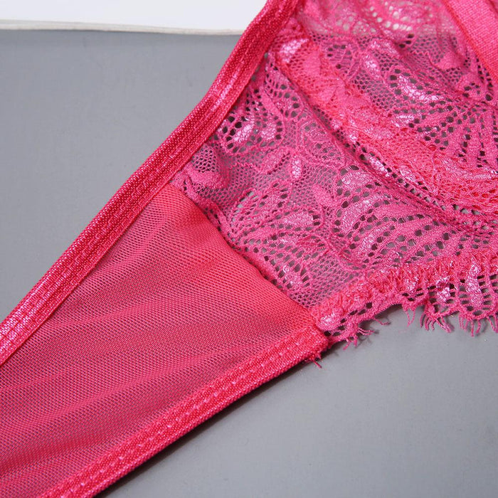 Women Fashion Lace Stitching Underwear Sexy Lingerie Set