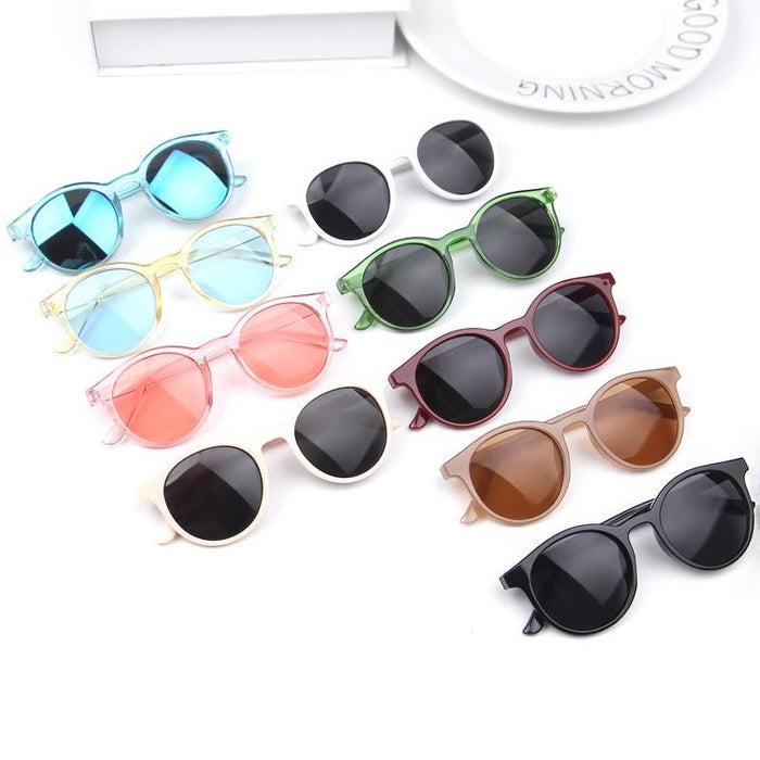 Children's Sunglasses round frame transparent frame sunglasses