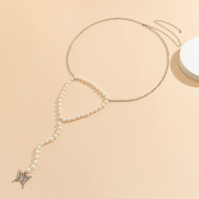 Personalized Creative Bikini Sexy Butterfly Pearl Tassel Waist Chain