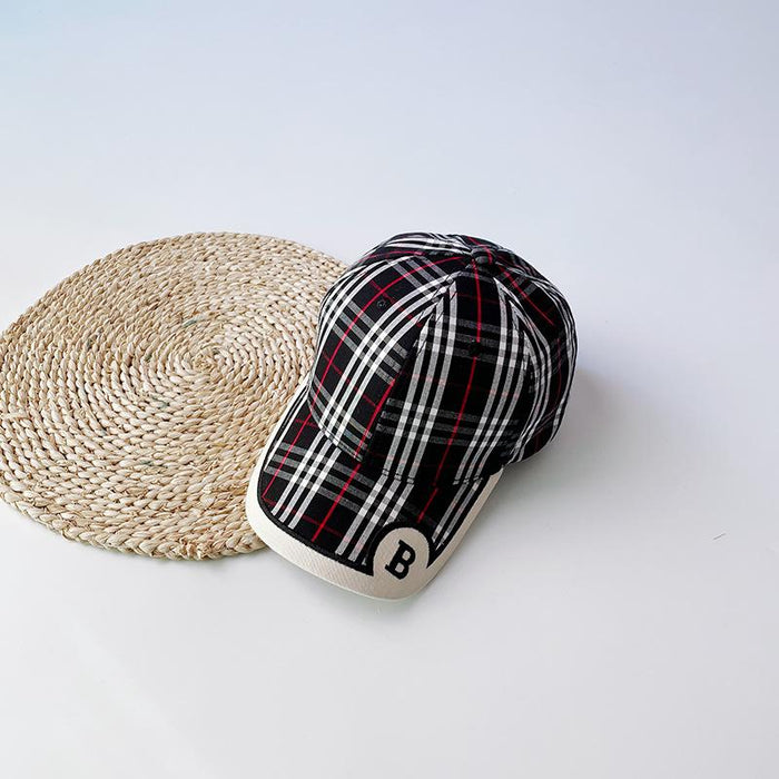 Fashion Bound Color Stripe B Letter Children's Baseball Cap