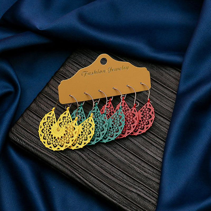 3 pairs/set Earrings Bohemian Style Jewelry X0X36218