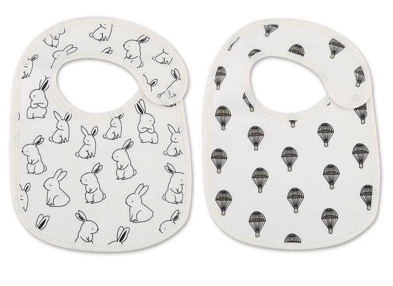 Baby Bib Waterproof Drool Pocket Cotton Drool Towel