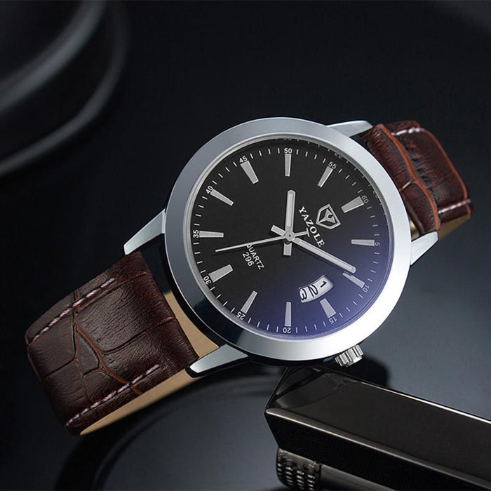 Top Brand Luxury YAZOLE Men Fashion Sport Quartz Wristwatch Clock Business Waterproof Watch
