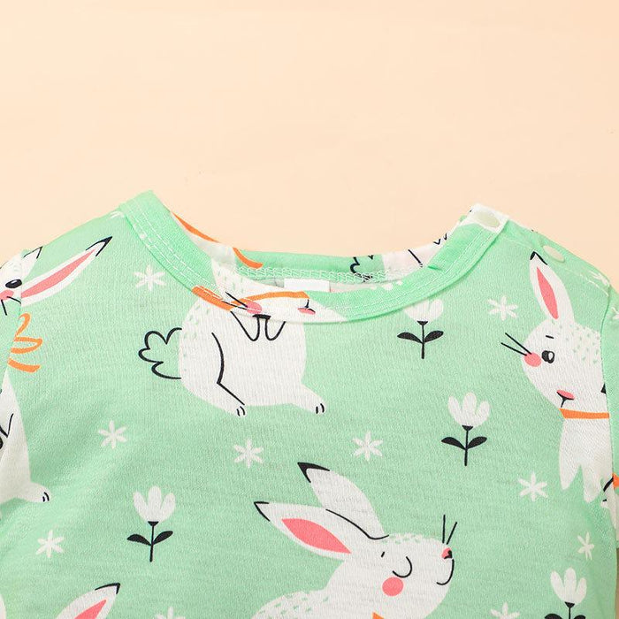 Baby Summer Rabbit Short Sleeved Jumpsuit
