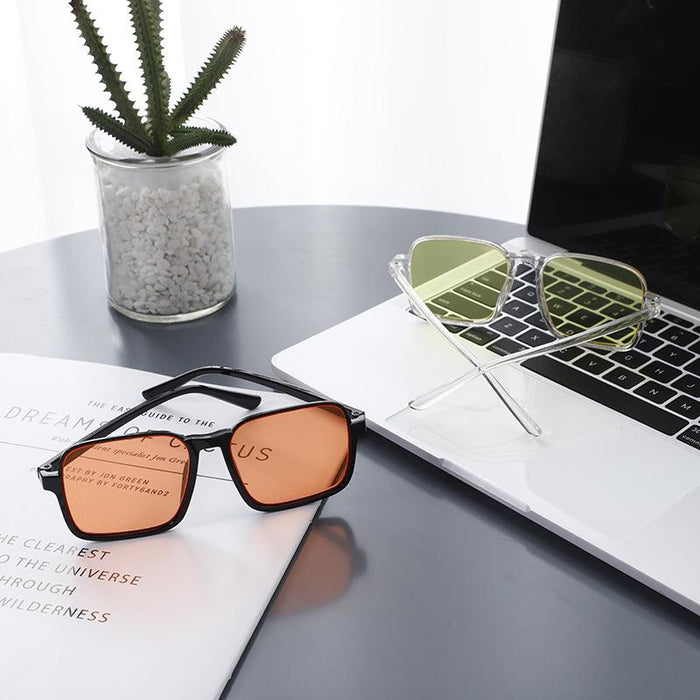 Large frame mirror male sunscreen Sunglasses UV protection