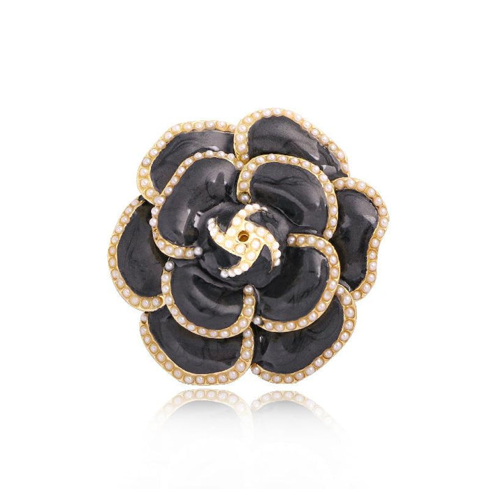 New Silk Scarf Button Retro Brooch Women's Pin