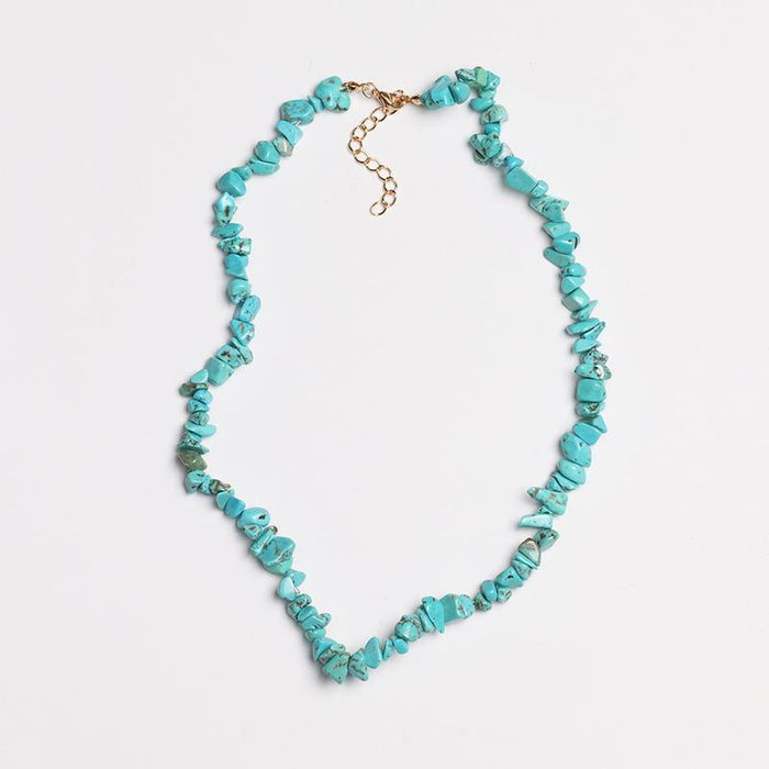 New Women's Jewelry Retro Turquoise Necklace Accessories