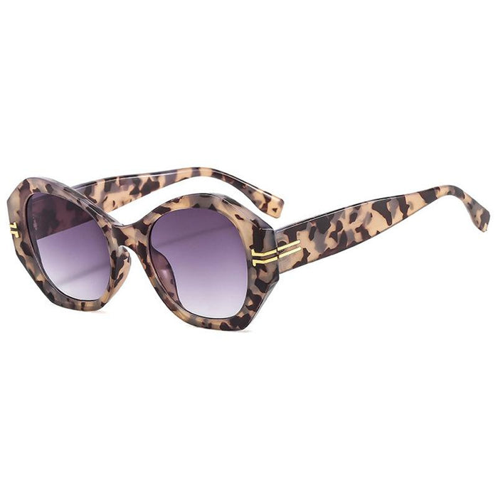 Irregular geometric personality light luxury Sunglasses