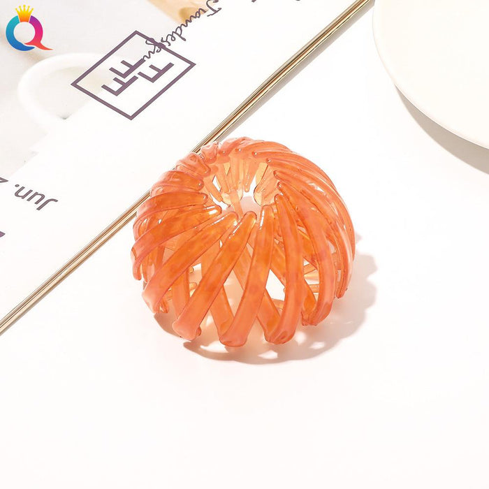 Frosted lazy bird's nest hair iron