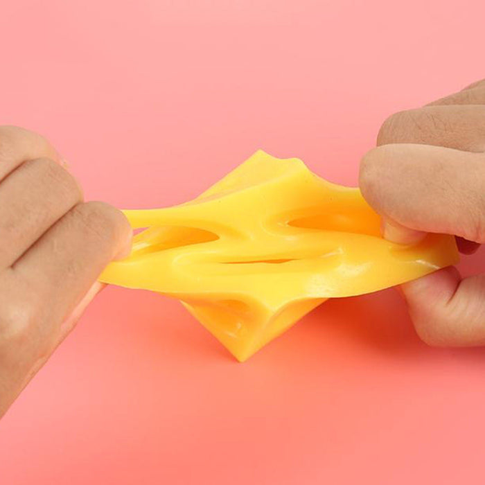 Fun Mouse and Cheese Block Squeeze Stress Toy