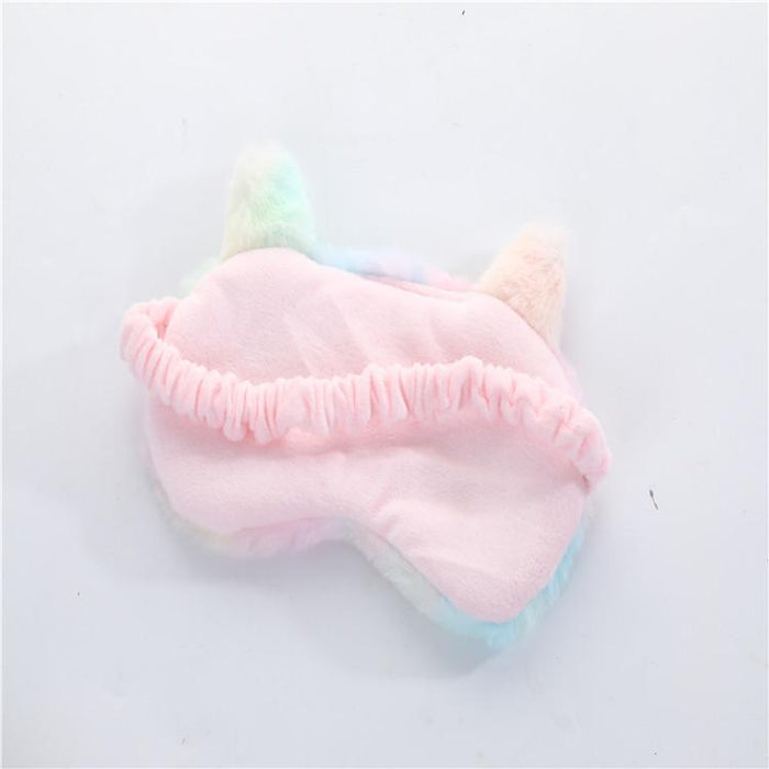 Colorful Plush Animal Cute Cat Eye Mask