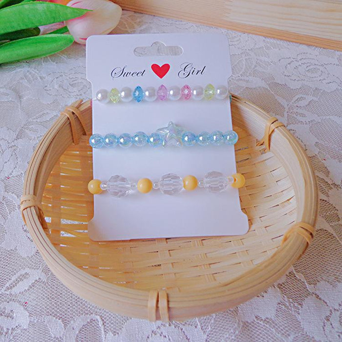 Children's Bracelet Set Beaded Princess Jewelry