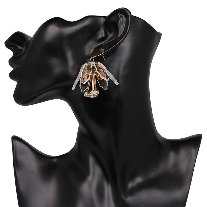 New Small Fresh Flowers Simple Female Earrings Accessories