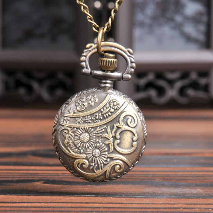 Small Bronze Dragonfly Pocket Watch Ll3729