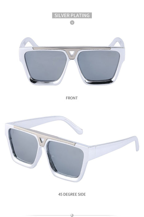 2022 New Box Sunglasses Punk Large Frame Sunglasses