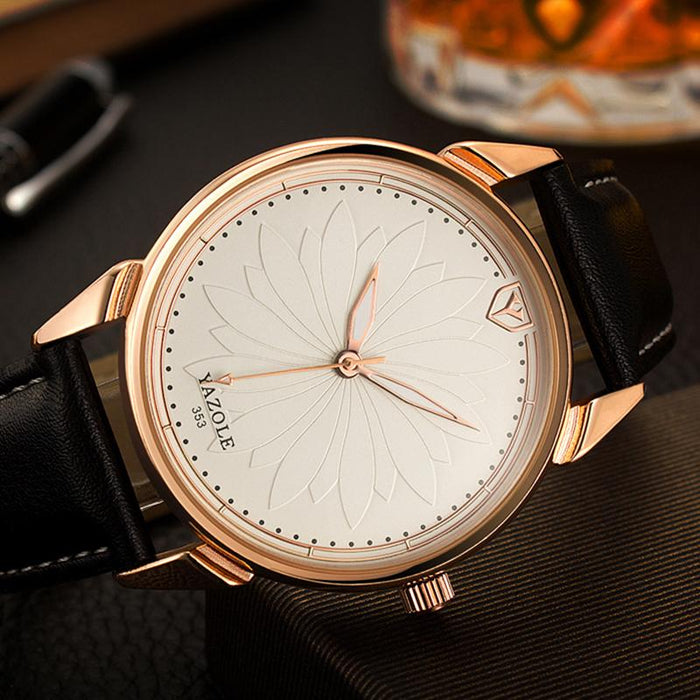 Men's Luxury Leather Wrist Watch