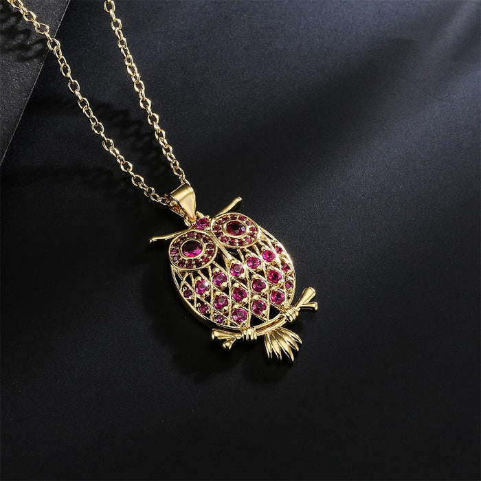 Fashion Simple Personalized Owl Pendant Necklace