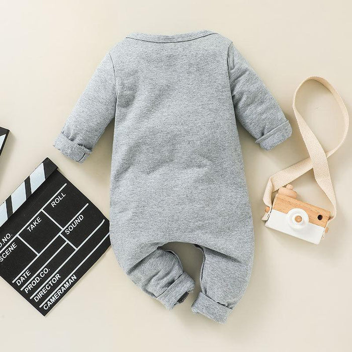 Casual Baby Alphabet Print Jumpsuit