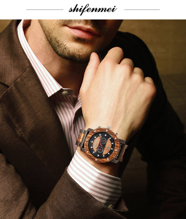 New Steel Room Men's Fashion Retro Multifunctional Quartz Watch