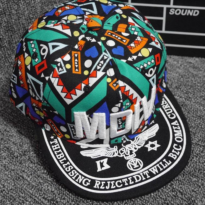 Parent-Child Alphabet Embroidered Flat Brim Hip Hop Kids Sunshade Baseball Cap