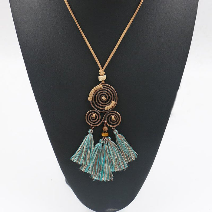 Women's Fashion Alloy Sweater Chain Necklace Jewelry