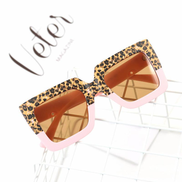 Children's Sunglasses color matching wide edge frame