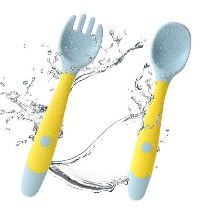 Bendable Silicone Spoon for Baby Utensils Set