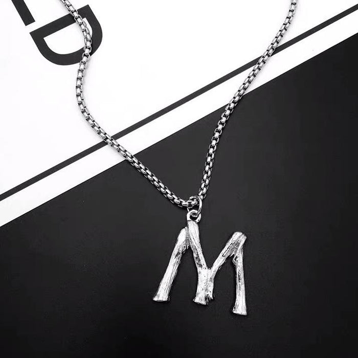 Titanium Steel Won't Fade Letter Necklace