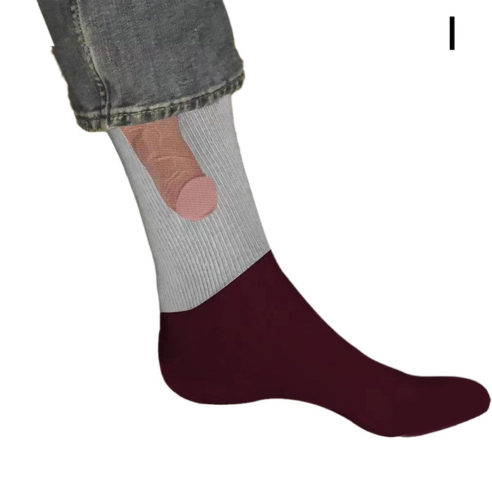 Show Off Funny Penis Socks for Men Novelty