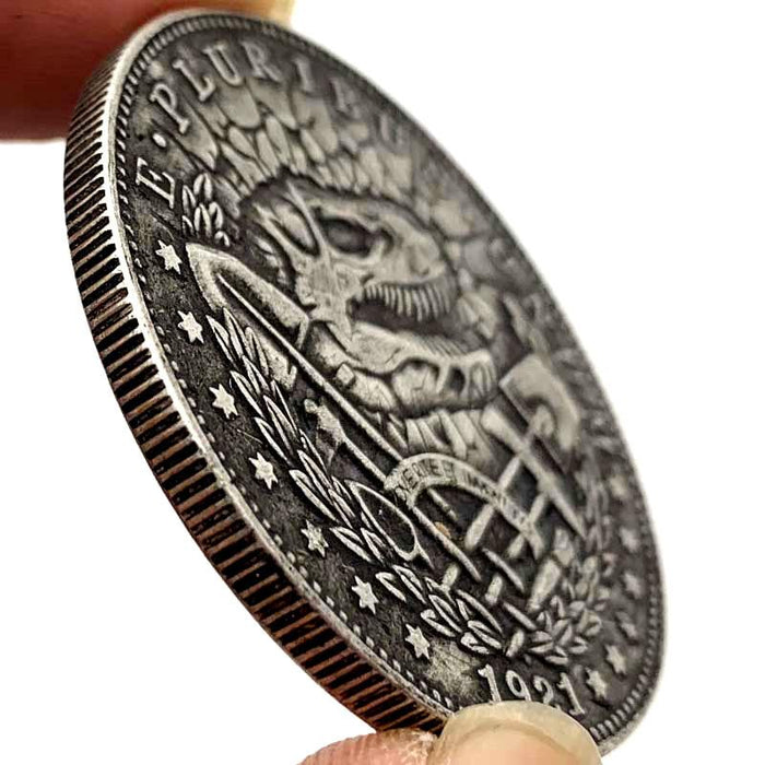 Skull Collectible Wanderer American God Eye Animal Souvenir Coins