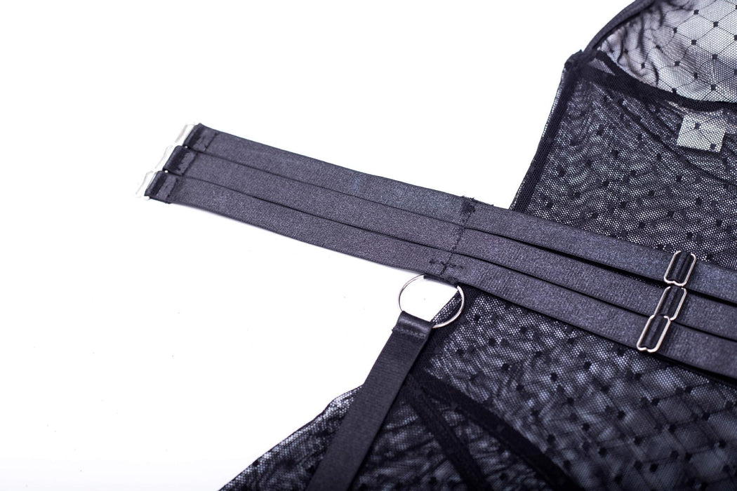 Sexy Lingerie Lace Mesh Garter One-piece Underwear Bodysuit